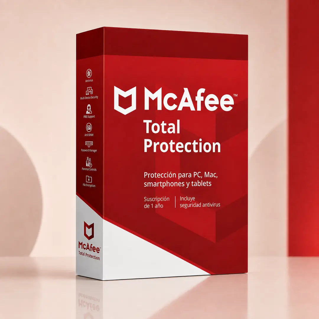 Antivirus McAfee Total Protection - 1 PC - 1 Año