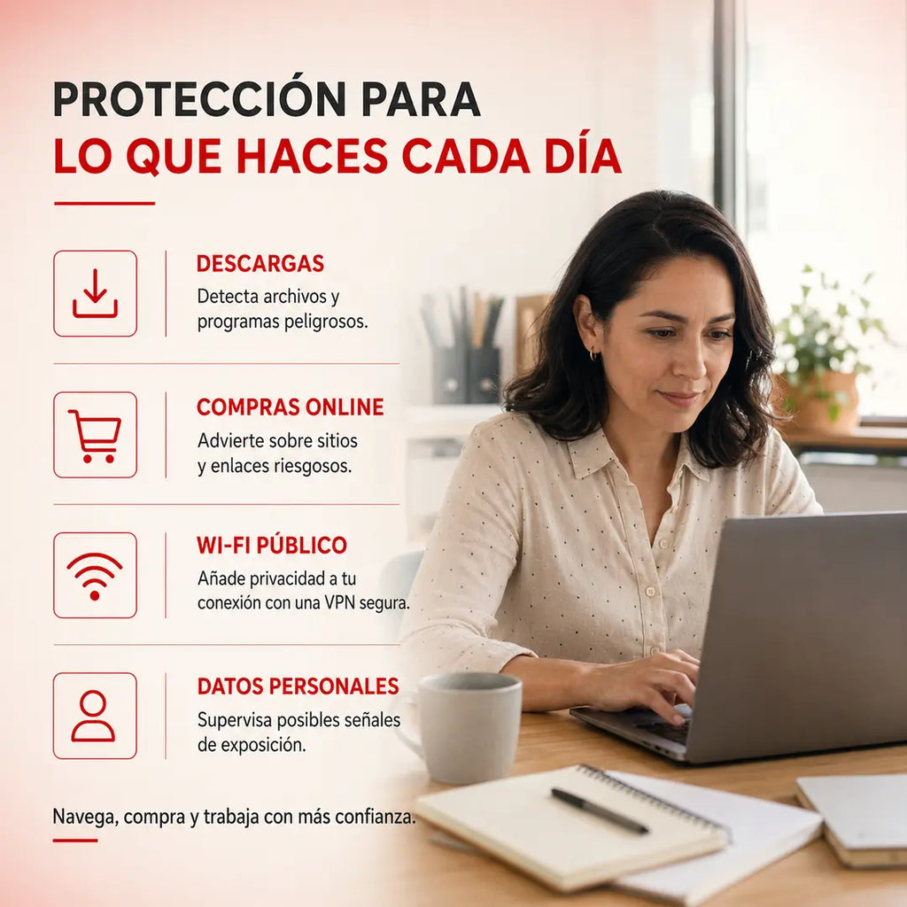 Antivirus McAfee Total Protection - 1 PC - 1 Año