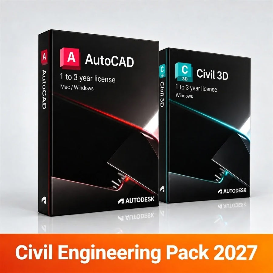 Civil Engineering Package - AutoCAD + Civil 3D - 1- to 3-Year License